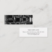 Circuit B & W 2 visitekaartje witte rok (Voorkant / Achterkant)