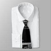 Circuit Black en White 2 stropdas (Gebonden)