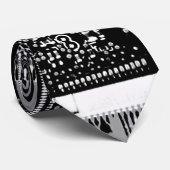 Circuit Black en White 2 stropdas (Opgerold)