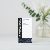 Circuit Blue 2 "IT-technicus"-visitekaartje Visitekaartje (Staand voorkant)