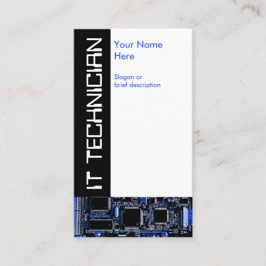 Circuit Blue 2 "IT-technicus"-visitekaartje Visitekaartje (Voorkant)