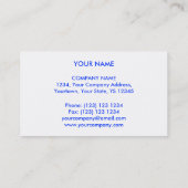 Circuit Blue 2 'monogram visitekaartje wit (Achterkant)