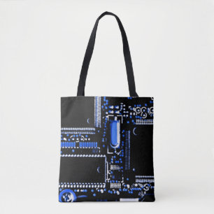 Circuit Blue 2 over de canvas tas