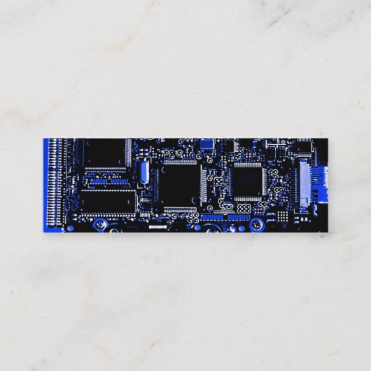 Circuit Blue 2-sjabloon voor visitekaartje (Voorkant)