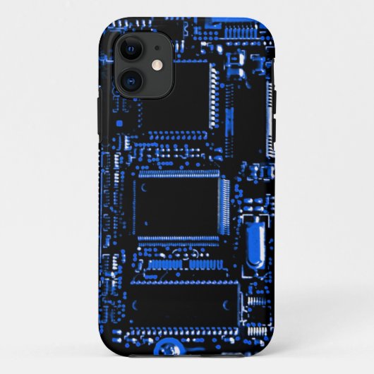 Circuit Blue iPhone hoesje (Achterkant)