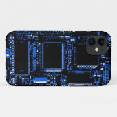 Circuit Blue iPhone hoesje (Achterkant (horizontaal))
