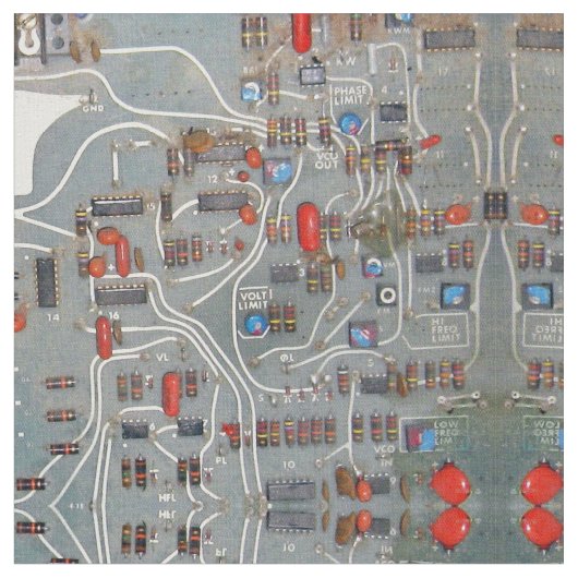 Circuit Board 1950's Vintage Stof (Close Up)