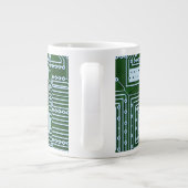 Circuit Board Achtergrond Grote Koffiekop (Achterkant)
