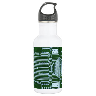 Circuit Board Achtergrond Waterfles