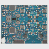 Circuit board cadeaupapier (Vlak)