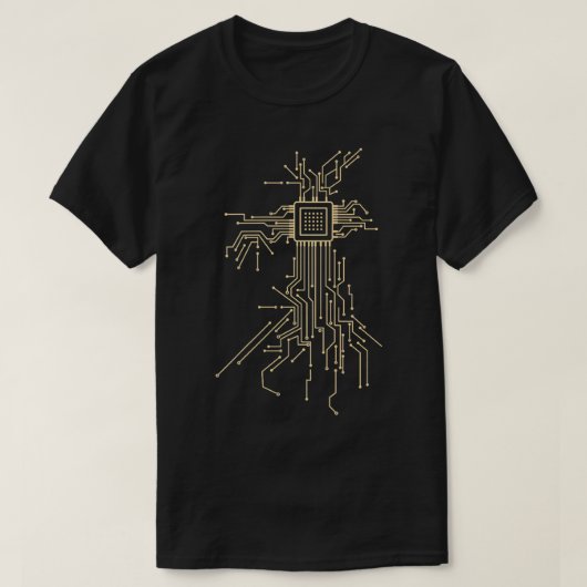 Circuit Board Computer Programmeur Elektronische C T-shirt (Design voorkant)