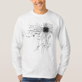 Circuit Board Computer Science Engineer CPU-chip T-shirt (Voorkant)