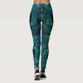 Circuit Board Design Leggings: Tech-geïnspireerde  Leggings (Achterkant)