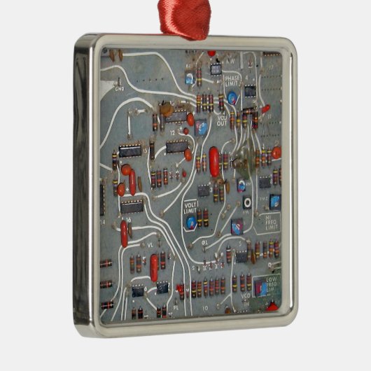  circuit board electronics metalen ornament (Rechts)