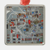  circuit board electronics metalen ornament (Voorkant)