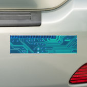 Circuit Board Geek Technologie Bumpersticker (Op auto)