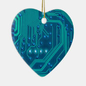 Circuit Board Geek Technologie Keramisch Ornament (Rechts)