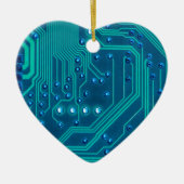 Circuit Board Geek Technologie Keramisch Ornament (Voorkant)
