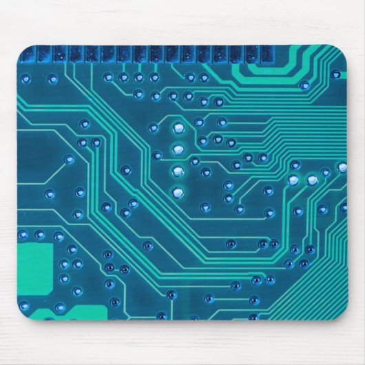 Circuit Board Geek Technologie Muismat (Voorkant)