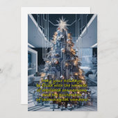Circuit board-geïnspireerde kerstboom feestdagenkaart (Voorkant / Achterkant)