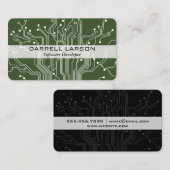 Circuit Board Groen Zwart Visitekaartje (Voorkant / Achterkant)