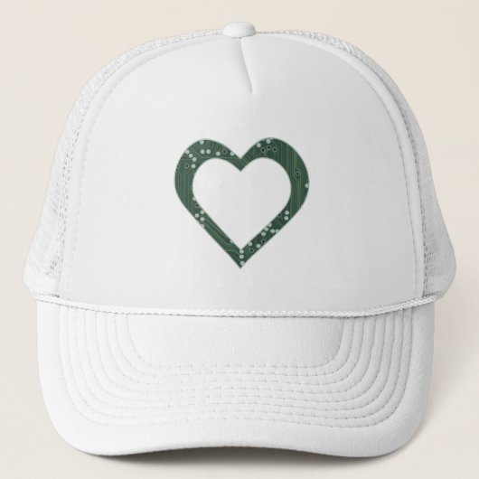 Circuit Board Heart Trucker Pet (Voorkant)