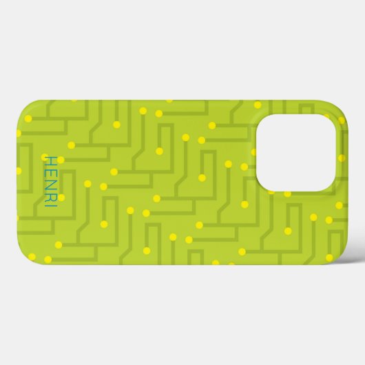 Circuit Board Kinder NAAM Computer Tech Kleurrijk Case-Mate iPhone Case (Achterkant (horizontaal))
