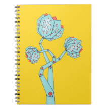 Circuit Board Mechanical Flowers Geek Girl