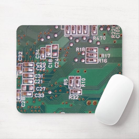 Circuit Board Mousepad Muismat (Met muis)