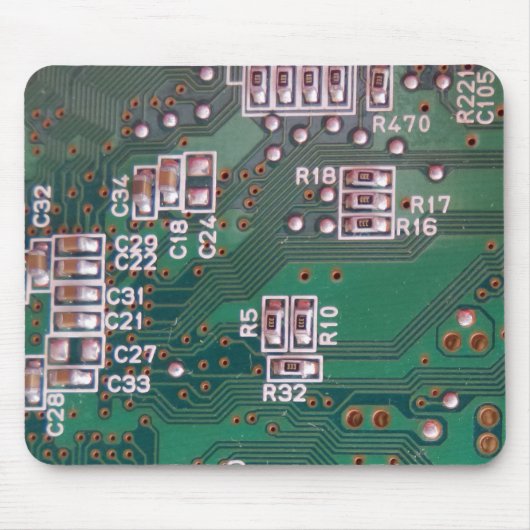 Circuit Board Mousepad Muismat (Voorkant)