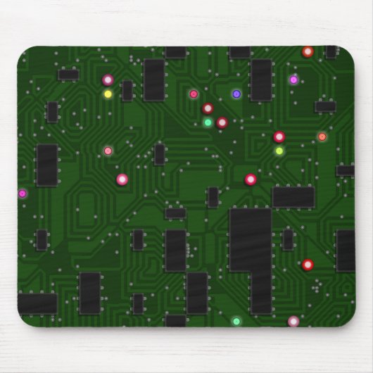 Circuit Board Mousepad Muismat (Voorkant)