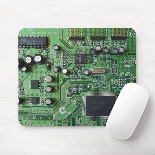 Circuit Board Mousepad Muismat (Met muis)