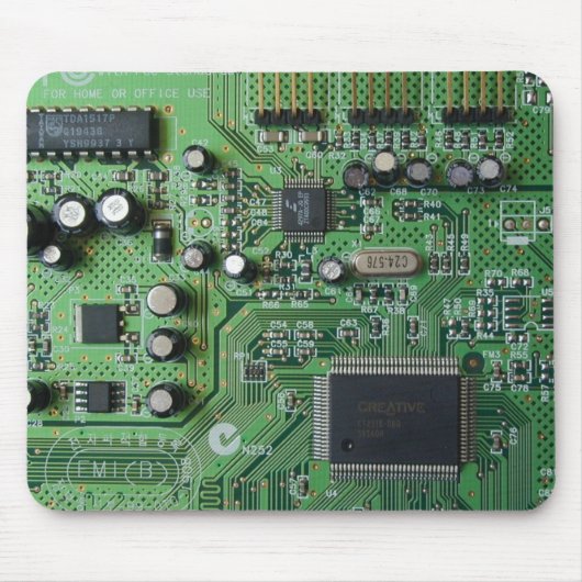 Circuit Board Mousepad Muismat (Voorkant)