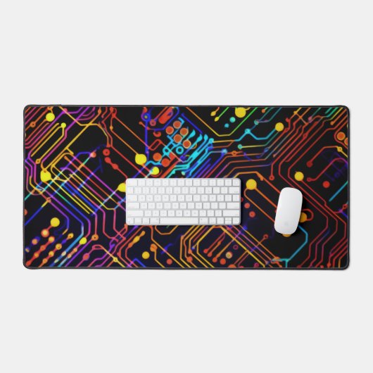 Circuit Board ontwerp illustratie Bureaumat (Keyboard & Muis)