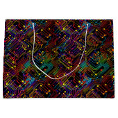 Circuit Board ontwerp illustratie Groot Cadeauzakje (Voorkant)