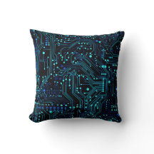 Circuit Board ontwerp illustratie Kussen