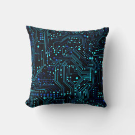 Circuit Board ontwerp illustratie Kussen