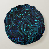 Circuit Board ontwerp illustratie Kussen (Achterkant)