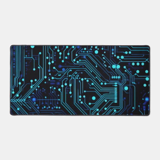 Circuit Board ontwerp illustratie Kussen Bureaumat (Voorkant)