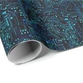 Circuit Board ontwerp illustratie Kussen Cadeaupapier (Rol Hoek)