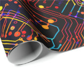 Circuit Board ontwerp illustratie Kussen Cadeaupapier (Rol Hoek)