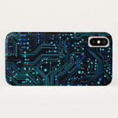 Circuit Board ontwerp illustratie Kussen Case-Mate iPhone Case (Achterkant (horizontaal))
