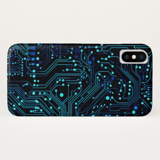 Circuit Board ontwerp illustratie Kussen Case-Mate iPhone Case (Achterkant (horizontaal))