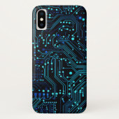 Circuit Board ontwerp illustratie Kussen Case-Mate iPhone Case (Achterkant)