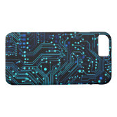 Circuit Board ontwerp illustratie Kussen Case-Mate iPhone Case (Achterkant (Horizontaal))
