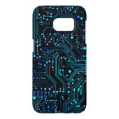 Circuit Board ontwerp illustratie Kussen Case-Mate Samsung Galaxy Hoesje (Achterkant)