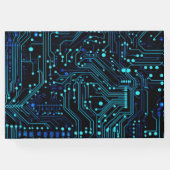 Circuit Board ontwerp illustratie Kussen Gastenboek (Achterkant)