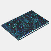 Circuit Board ontwerp illustratie Kussen Gastenboek (Hoek)