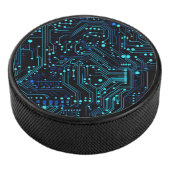 Circuit Board ontwerp illustratie Kussen Hockey Puck (3/4)
