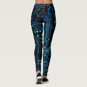 Circuit Board ontwerp illustratie Kussen Leggings (Achterkant)
